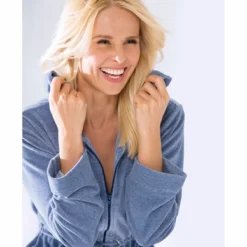 Peignoir Cawö Women 817 Denim -Salle De Bain Boutique 817 11