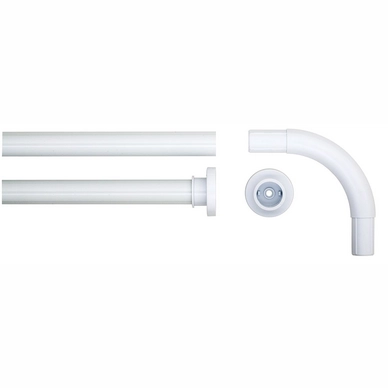 Barre Coudée Sealskin Seallux Blanc 90 X 90 Cm 3 Barre Coudée Sealskin Seallux Blanc 90 X 90 Cm