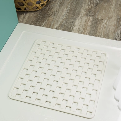 Tapis Antidérapant Sealskin Doby Blanc (50 X 50 Cm) 4 Tapis Antidérapant Sealskin Doby Blanc (50 X 50 Cm) – Image 2