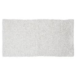 Tapis De Bain Sealskin Twist Microfibre Blanc