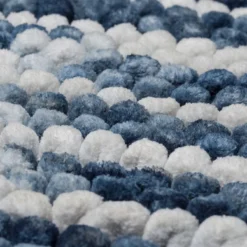 Tapis De Bain Sealskin Vintage Polyester Bleu 50x80 Cm -Salle De Bain Boutique 8719401650401 3