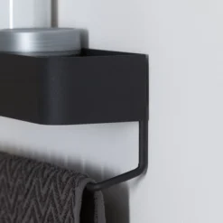 Etagère Avec Porte Serviettes Sealskin Brix Zwart 8 Etagère Avec Porte Serviettes Sealskin Brix Zwart -Salle De Bain Boutique 8719401651095 3