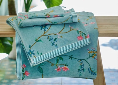Serviette De Toilette Pip Studio Les Fleurs Blue (55 X 100 Cm) 4 Serviette De Toilette Pip Studio Les Fleurs Blue (55 X 100 Cm) – Image 2