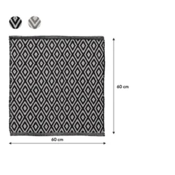 Tapis De WC Sealskin Trellis Black - 60 X 60 Cm -Salle De Bain Boutique 8720553002918 5