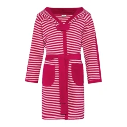 Peignoir Esprit Kids Striped Hoody Raspberry