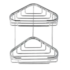 Tablette De Douche Geesa Basket Chrome Coin Double