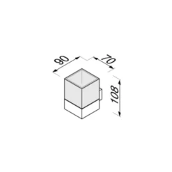 Porte Gobelet Geesa Modern Art Chrome 5 Porte Gobelet Geesa Modern Art Chrome -Salle De Bain Boutique 913502 02 1