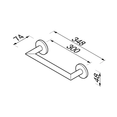 Barre D'appui Geesa Nemox Chrome 30 Cm 4 Barre D'appui Geesa Nemox Chrome 30 Cm – Image 2