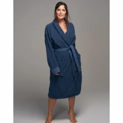 Peignoir Essenza Connect Organic Uni Blue -Salle De Bain Boutique CONNECT BLUE SFEER 01