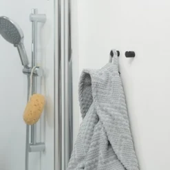 Crochet Tiger Bold Petit Acier Noir (2 Unités) 8 Crochet Tiger Bold Petit Acier Noir (2 Unités) -Salle De Bain Boutique Haak Tiger Bold Klein Staal Zwart 2 stuks 2