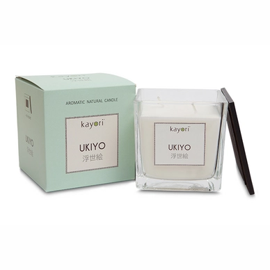 Bougie Parfumée Kayori Ukiyo Vert 430 Gr (60h) 3 Bougie Parfumée Kayori Ukiyo Vert 430 Gr (60h)