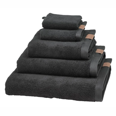 Serviette De Bain Aquanova Oslo Caviar (70 X 130 Cm) 4 Serviette De Bain Aquanova Oslo Caviar (70 X 130 Cm) – Image 2