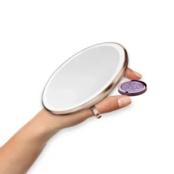 Miroir à Capteur Simplehuman Grossissement 10X Rose Gold -Salle De Bain Boutique ST3040 ST3046 Alt Ring2 1194x
