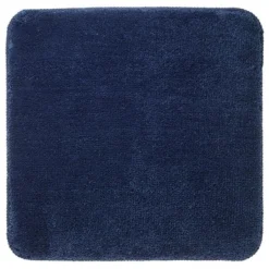 Tapis De Toilettes Sealskin Angora Bleu (Carré)