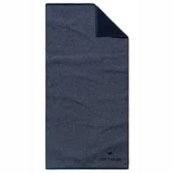 Serviette De Bain Tom Tailor Melange Uni Navy