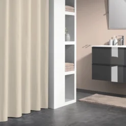 Rideau De Douche Sealskin Granada Beige (180 X 200 Cm)