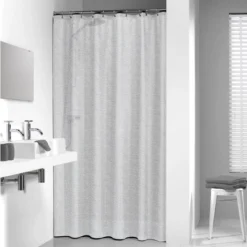 Rideau De Douche Sealskin Perle Transparent