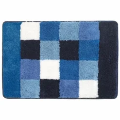 Tapis De Bain Sealskin Rosalyn Bleu
