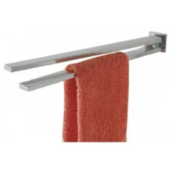 Porte-Serviettes Tiger Items Acier Inoxydable Brossé 2 Bras