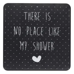 Tapis Antidérapant Sealskin Lyrics Noir (53 X 53 Cm)