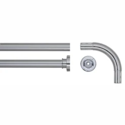 Barre Coudée Sealskin Seallux Chrome 90 X 90 Cm