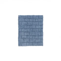 Tapis De Bain Seahorse Metro Denim -Salle De Bain Boutique sh metro badmat 50x60 denim topshot 2