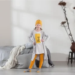 Peignoir Seahorse Girls Taylor Light Grey -Salle De Bain Boutique sh taylor light grey bathrobe child sfeer