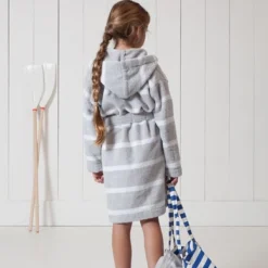Peignoir Seahorse Menton Glacier Enfant 8 Peignoir Seahorse Menton Glacier Enfant -Salle De Bain Boutique sh menton glacier bathrobe child reverse 2