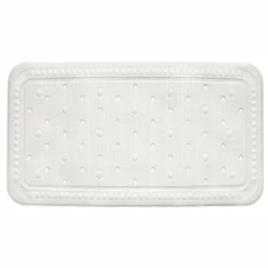Tapis Antidérapant Kela Kreta Bad White (72 X 36 Cm)