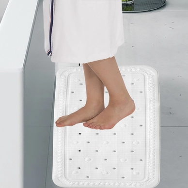 Tapis Antidérapant Kela Kreta Bad White (72 X 36 Cm) 4 Tapis Antidérapant Kela Kreta Bad White (72 X 36 Cm) – Image 2