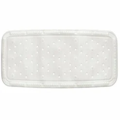 Tapis Antidérapant Kela Kreta Bad White (92 X 36 Cm)