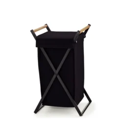 Panier à Linge Kela Oak Black