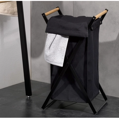 Panier à Linge Kela Oak Black 4 Panier à Linge Kela Oak Black – Image 2