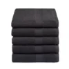 5 Serviettes Anthracite (50 X 100 Cm)