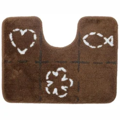 Tapis De Toilettes Sealskin Tack Marron